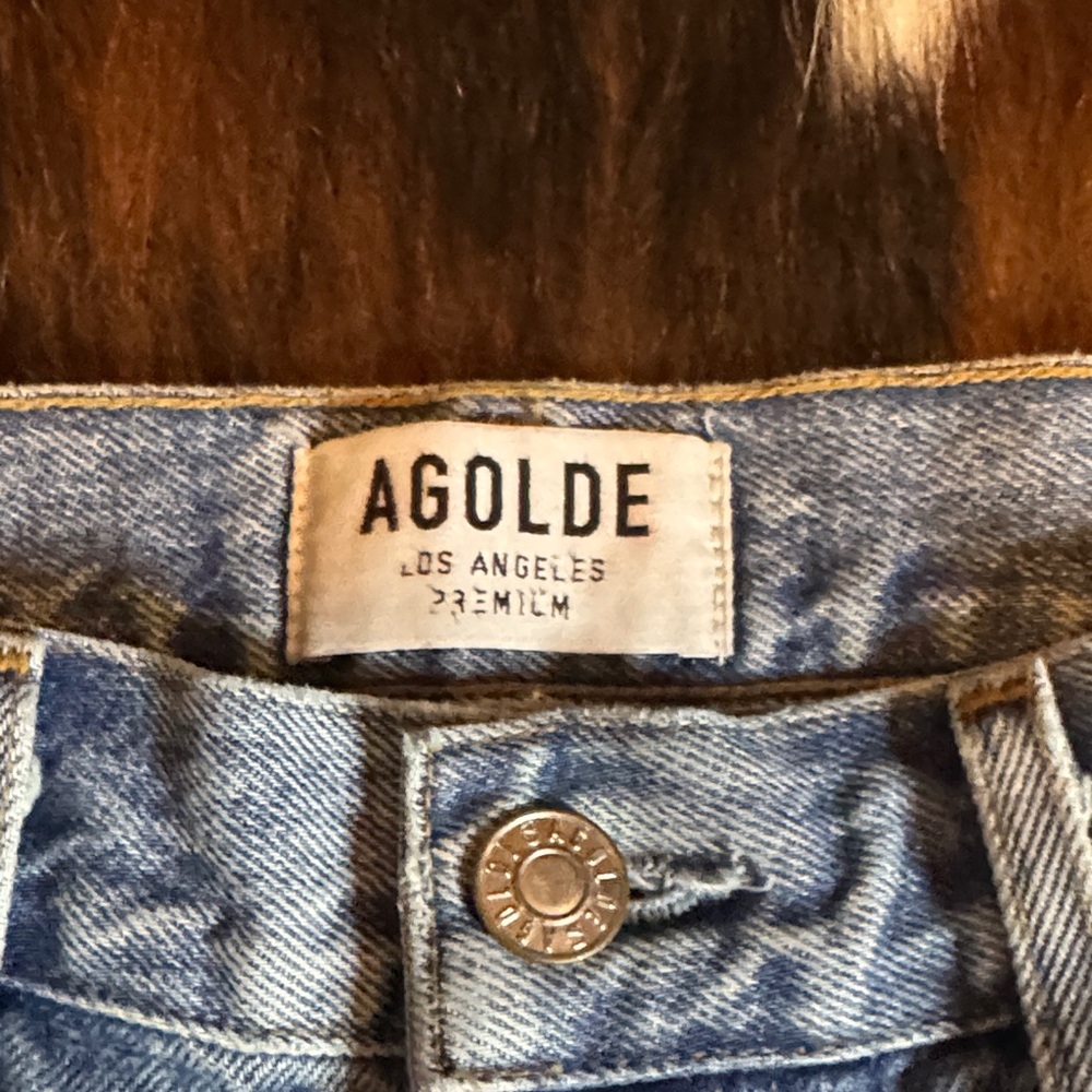 Agolde Riley High Rise Straight Crop Jeans - Picture 2 of 8